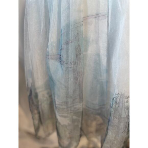Disney Cinderella Women Size X-Small Tulle Skirt with Castle Print - Picture 2 of 6